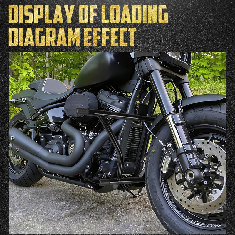 Motorcycle Front Crash Bar Highway Footpeg Engine Guard Protector Bumpers For Harley Softail Fat Boy Low Rider Breakout 2018-24