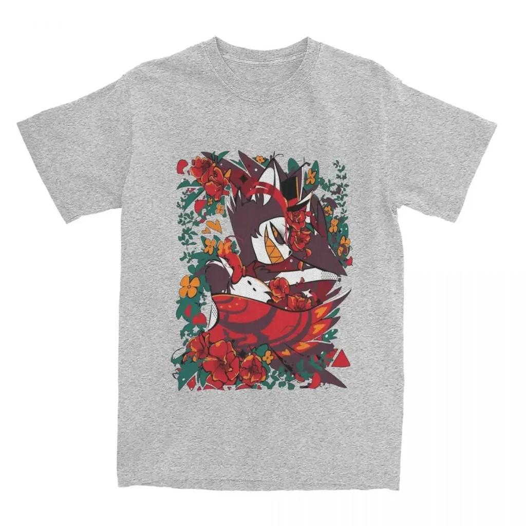 Cotton Tees Short Sleeve T Shirt O Neck Clothing Gift Idea Men T-Shirt Husk Hazbins Hotels Casual Clothing Graphic T Shirts