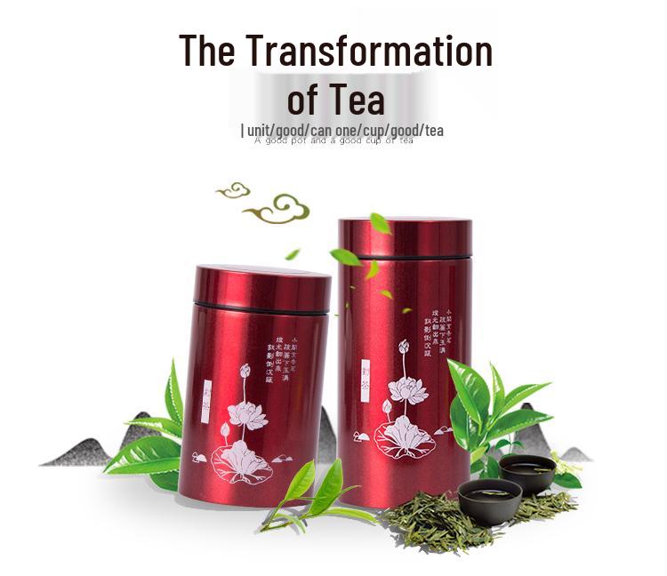 Stainless Steel Moisture-Proof Tea Canister - Small Size, Sealed Empty Container for Home Use