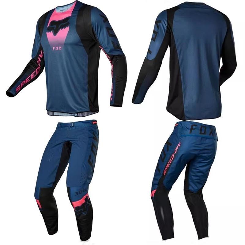 Schnelltrocknendes Radtrikot-Set Atmungsaktive Performance-Kleidung Mountainbike Downhill Racing Unisex