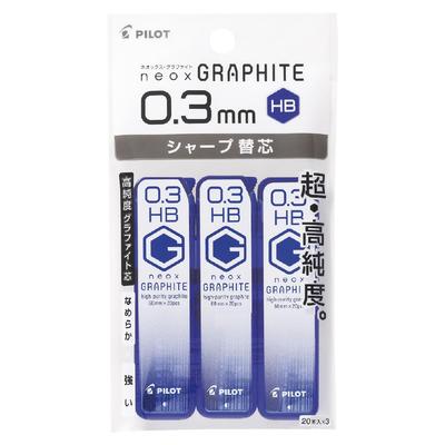 Pilot Mechanical Pencil Lead Neox Graphite HB 3pcs PHRF3G60HB3P 0.3