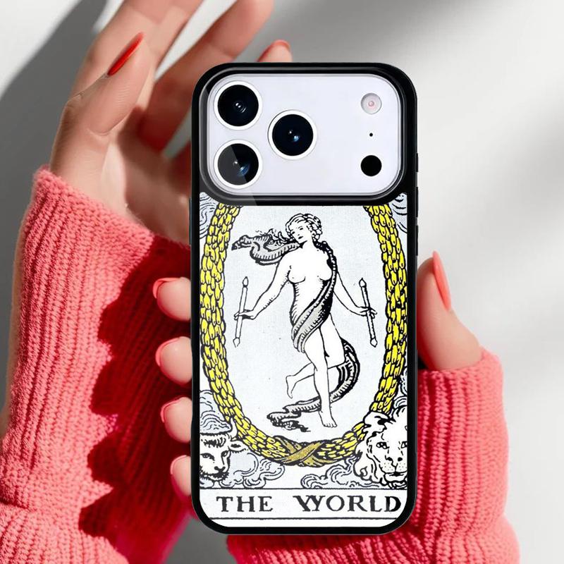 Tarot Card Astrology Sun Moon Phone Case for iPhone 17 Air 16e 15 14 13 Pro Max Back Cover for 12 11 Pro Coque