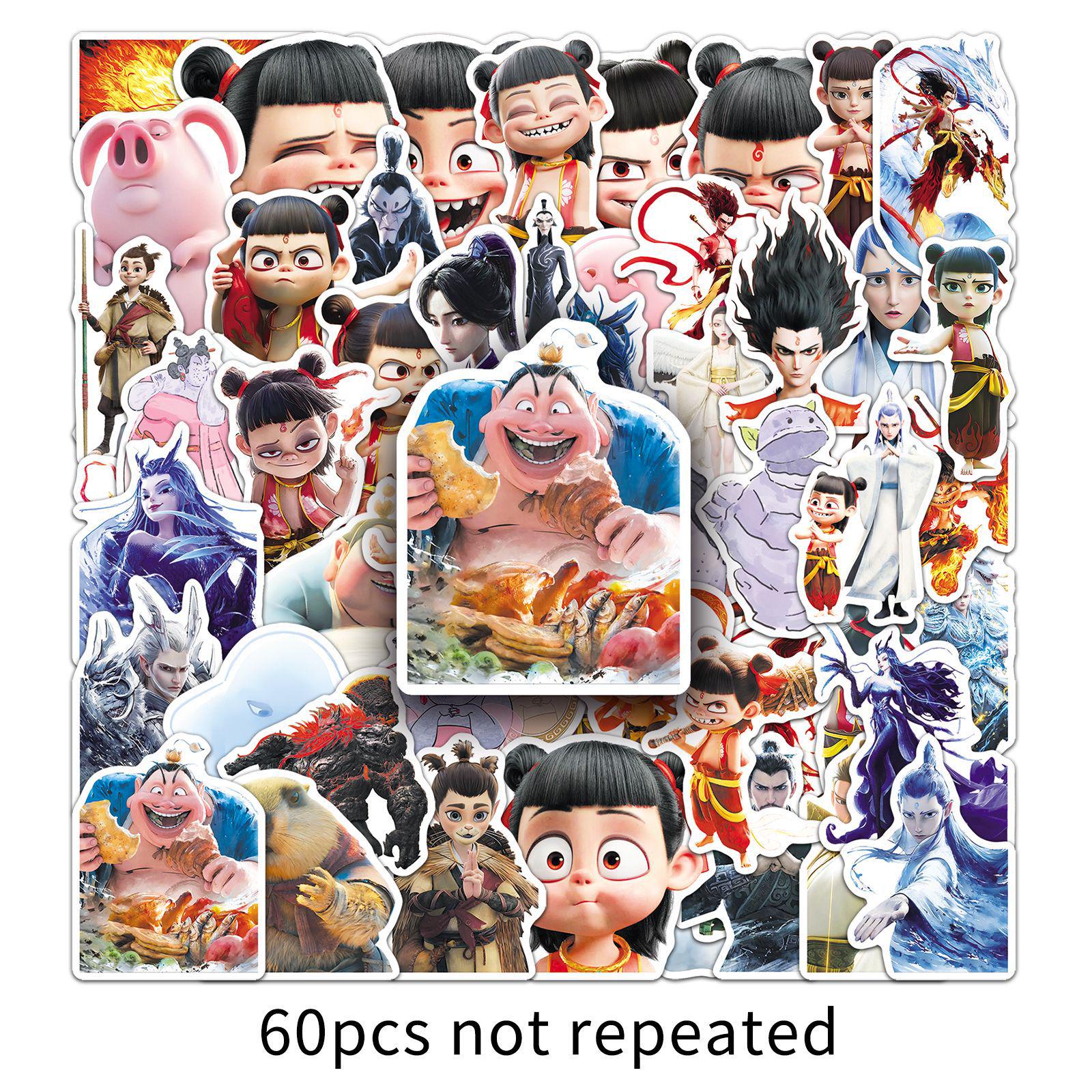 

89 Nezha Stickers for Journals, DIY Decoration, Childlike Animation for Laptops & Water Bottles