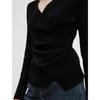 Langzi V-Neck Wool Knit Sweater
