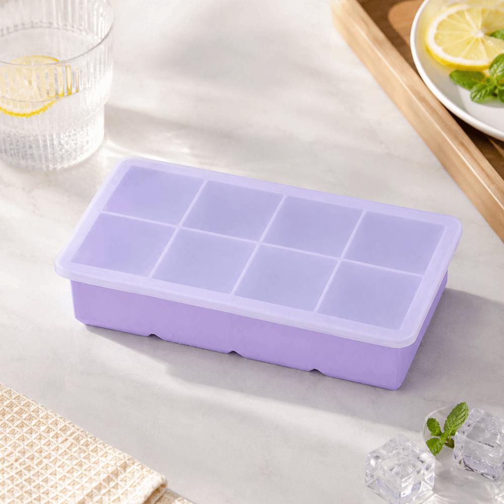 Silicone Ice Cube Maker 6/8 Grids Square Ice Mold Food Grade Large Ice Cube Tray Drinking Tool