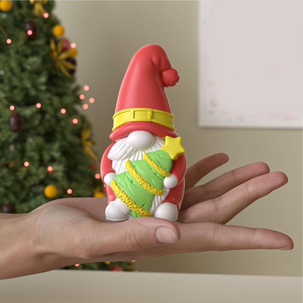 Christmas Resin Molds Gnome Tree Mold Silicone Aromatherapy Moulds for Candle Making Epoxy Resin Craft Gypsum Wax Clay Plaster