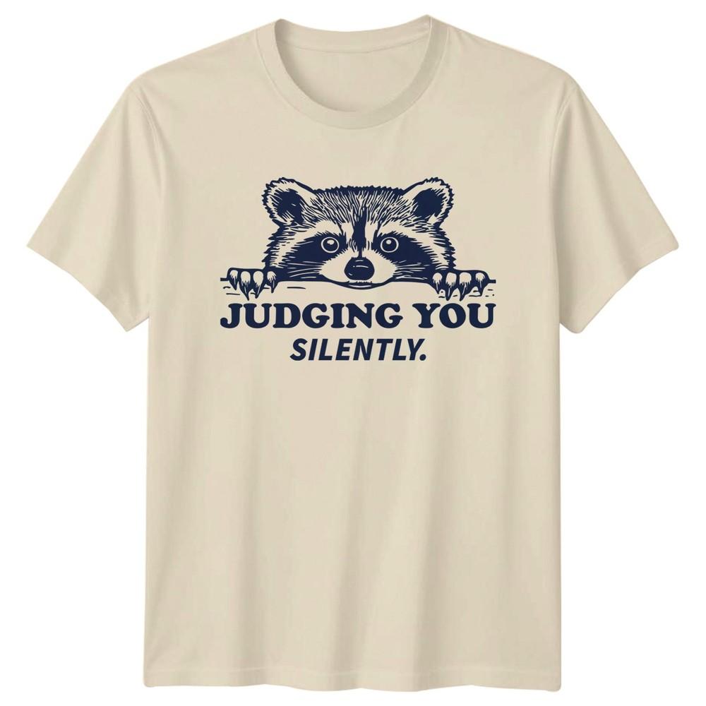 Judging You Silently TShirt Raccoon Humor Wildlife Birthday