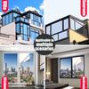Home Glass Insulation Film Anti Peeping Privacy Protection Anti UV One-way Mirror Window Film Sticker Electrostatic Bonding