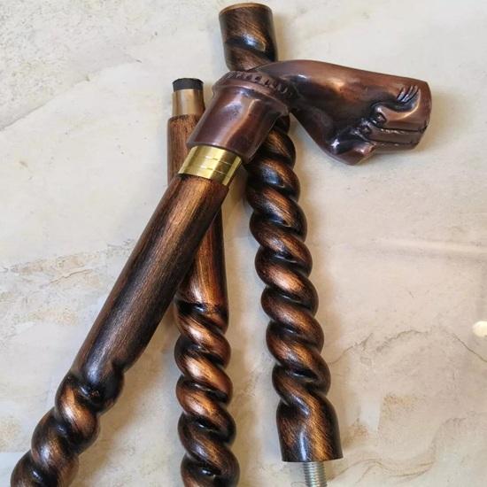 

Антична латунна ручка-пробійник Тростина Ручна робота Морський стиль Колекційний подарунок для джентльменів