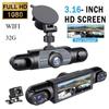 Dashcam a 4 Lenti: Registrazione HD 1080P (Anteriore, Posteriore, Sinistra, Destra) & Vista posteriore
