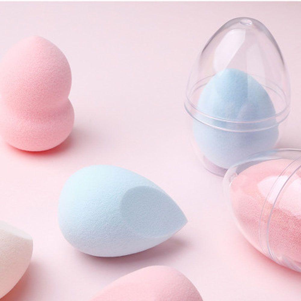 Cosmetic Puff Holder Transparent Professional Egg Puff Case Sponge Egg Box Puff Holder Storage Box