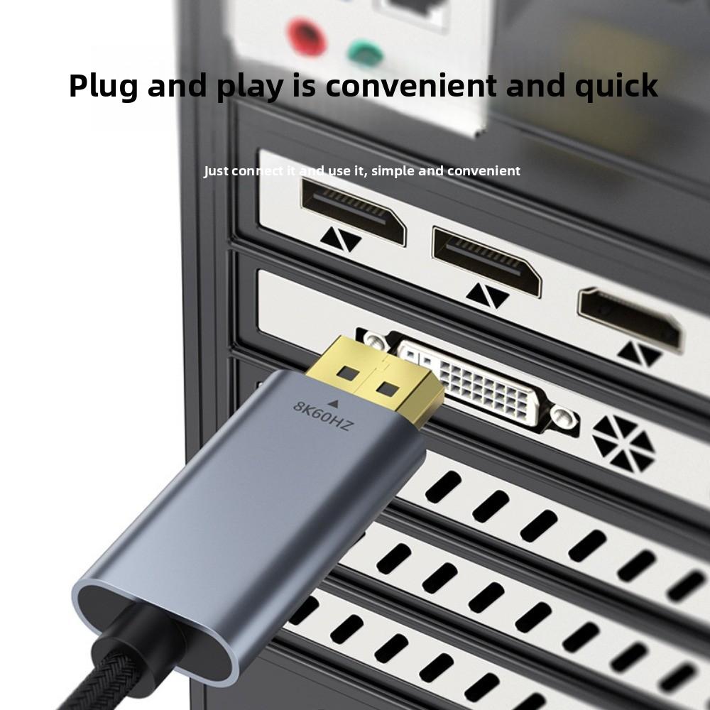 Type C To DP Cable 8K 60Hz Adapter for Computer Phone Screen Mirroring High Definition Video Converter