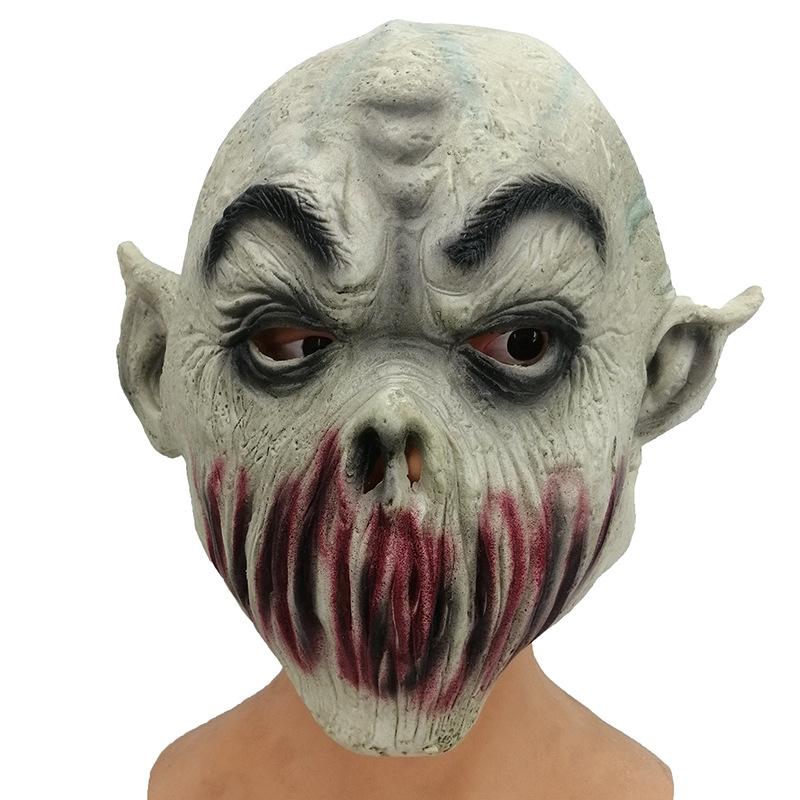 Halloween Slit-Mouth Alien Horror Mask Resident Evil Demon Zombie Scary Mask Party Latex Props