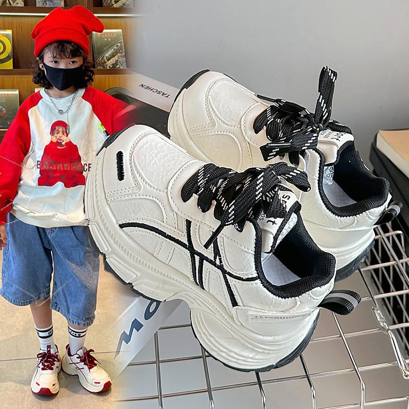 Spring and Autumn New2026Children's Sports Shoes, Lightweight and Comfortable Running Shoes for Boys, Fashionable Trendy Dad Shoes for Girls