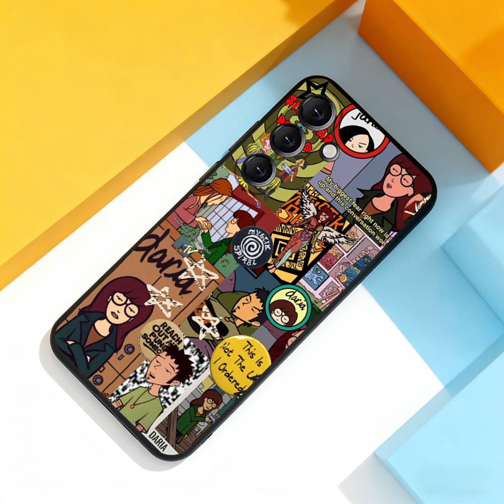 

Мультяшный чехол для телефона ситкома D-Daria для Samsung Galaxy A 22,71,53,52,51,72,73,5G,Note,J7,8,9 Мягкий черный чехол Samsung a135g