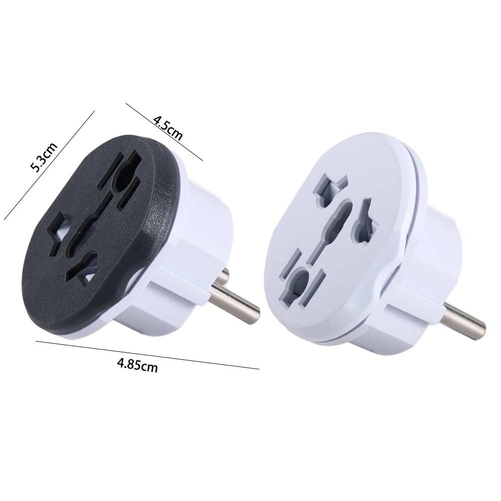2 Round Pin Socket 16A 250V Europe Plug Plug Converter EU Plug Adapter AU UK CN US To EU Plug EU Plug Power Plug Adapter
