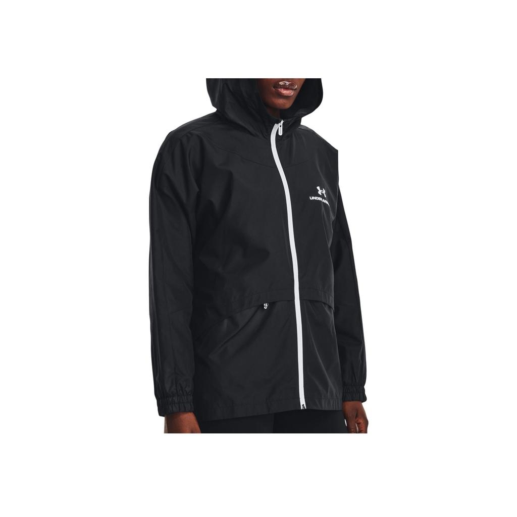 Under Armour Rush Series Solid Color Zip Sports Jacket Women jackets Black 1369848-001