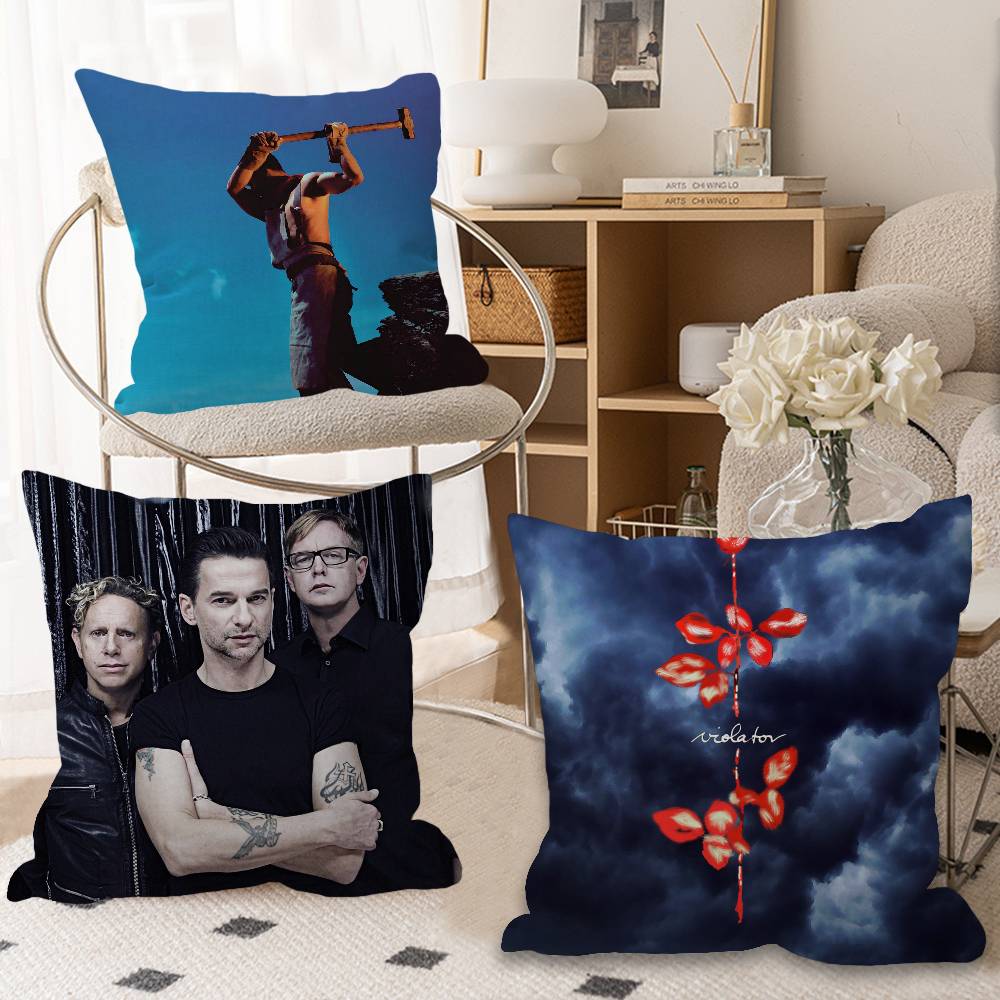 Electronic Rock DDepeche Mode Pillow Cushion Cover Pillowcase Living Room Sofa Home Decor Customized