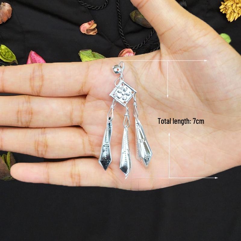Ethnic Silver & Aluminum Ornaments for Clothing - Liangshan Yi & Miao Inspired DIY Accessories