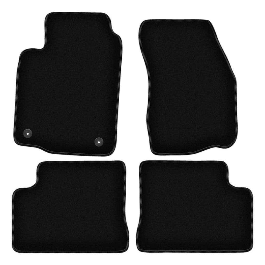 BASIC Black Velour Floor Mats For: Mitsubishi Colt V / CJO Hatchback (1996-2003)