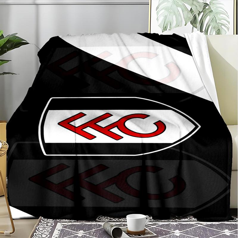 1pz Coperta Morbida in Flanella Stampata Fulham F.C. per Camera da Letto Adulto Soggiorno Divano Campeggio Viaggio Regali per Fan Regali di Natale