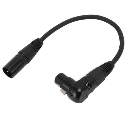 Ongwan XLR Microphone Extension Cable Adapter, Right Angle XLR to Straight XLR Cable, PVC (1 Meter/3.3 Feet)