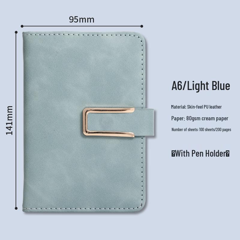 Individuelle Gestaltung eines A5-Notizblocks für das Büro mit Logo-Schnalle