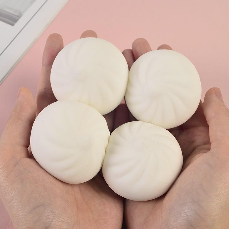 1/6/12PCS Dumpling Squishy Stress Balls Fidget Toys Anxiety Relief Dough Bun Squeeze Ball Sensory Toy for Kids Adult juguetes