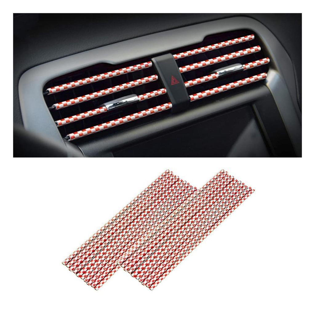 Car air outlet decorative strip, grille clip, U-shaped, electroplated, bright strip, chrome plated air conditioner, color interior modification