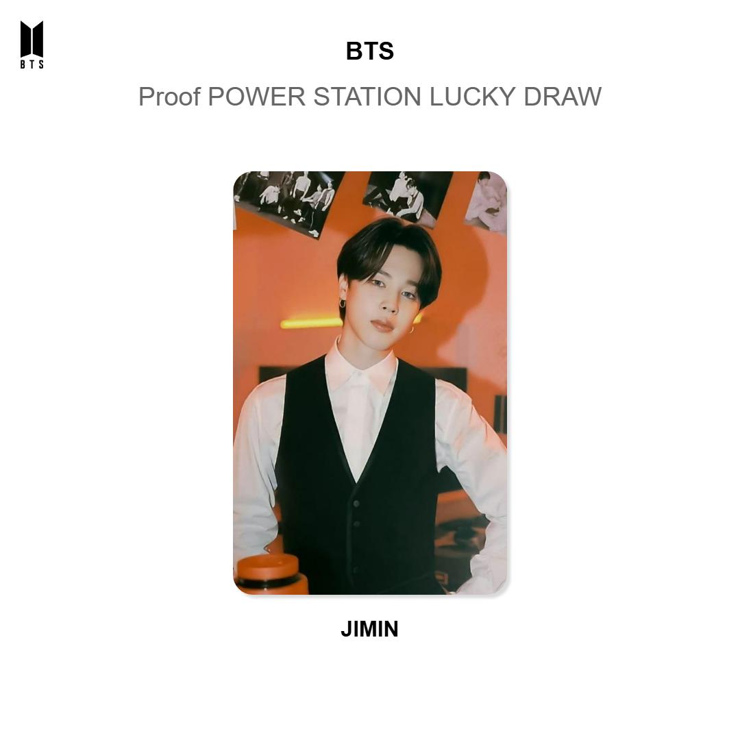 BTS Proof POWER STATION LUCKY DRAW Official Photocard Jimin