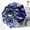 1pc Anime Characters Puzzle Umbrella: Automatic Opening & Closing, Foldable Design, Iron Frame, Outdoor Use, Gift for Fans, Travel, Daily Use, Festiva