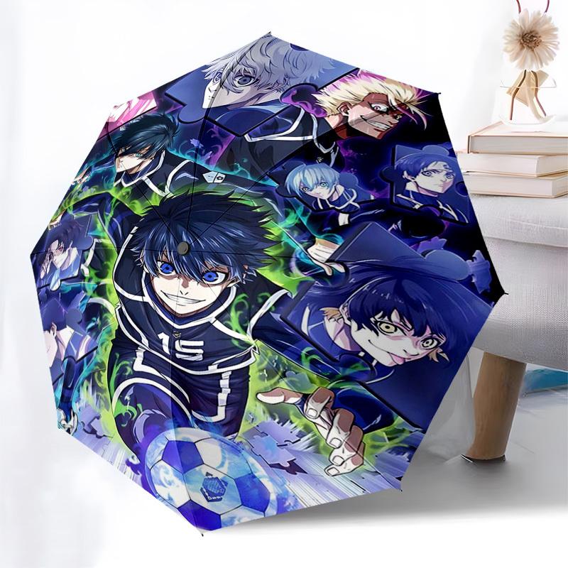 1pc Anime Characters Puzzle Umbrella: Automatic Opening & Closing, Foldable Design, Iron Frame, Outdoor Use, Gift for Fans, Travel, Daily Use, Festiva