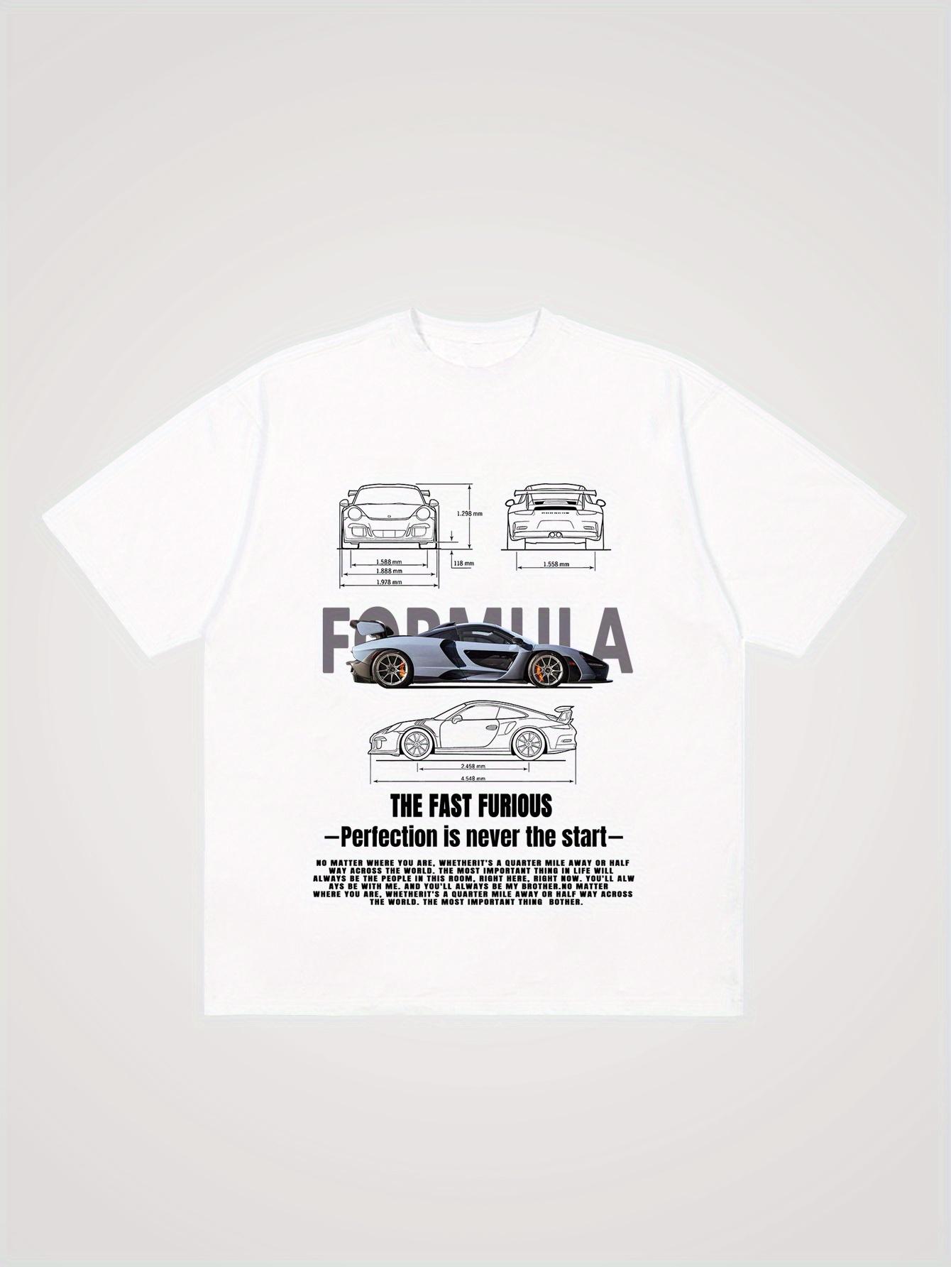 

New Summer Mens 100 Cotton Casual T Shirt Featuring Cartoon Car Patterns Is Perfect for Wearing in Summer 4XL