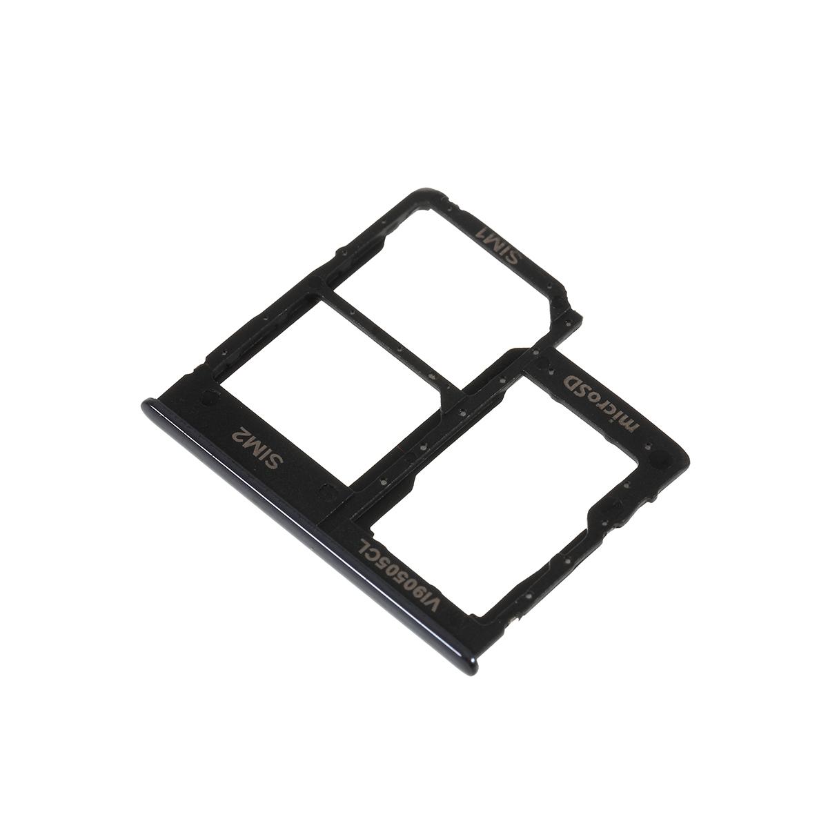 

Dual SIM Card Tray Holder Replace Part for Samsung Galaxy A40 SM-A405 Black