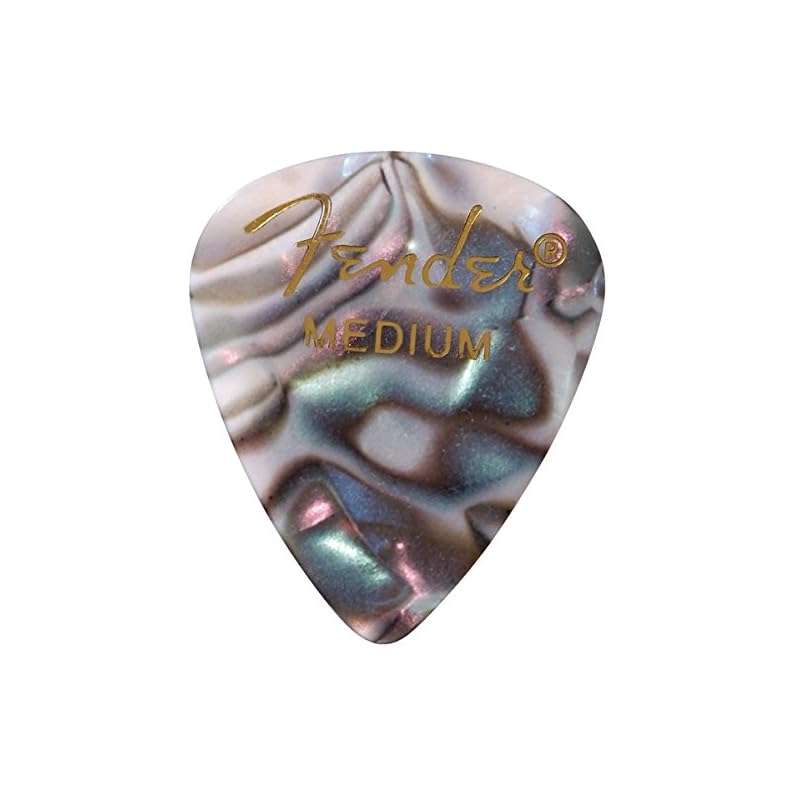 Fender [8-Color Assortment] 8 Picks (1 of each color) Teardrop Medium Guitar Picks...