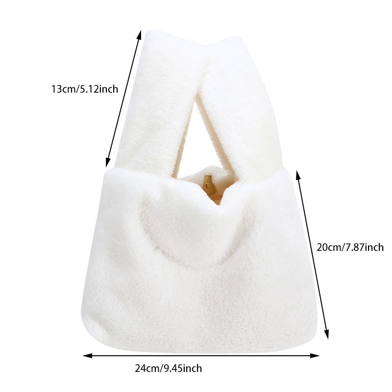 Women Velvet Handbag Underarm Bag Soft Plush Small Shoulder Bag Warm Plush Handbag  Winter New Tote Bag Ladies Clutch 2025