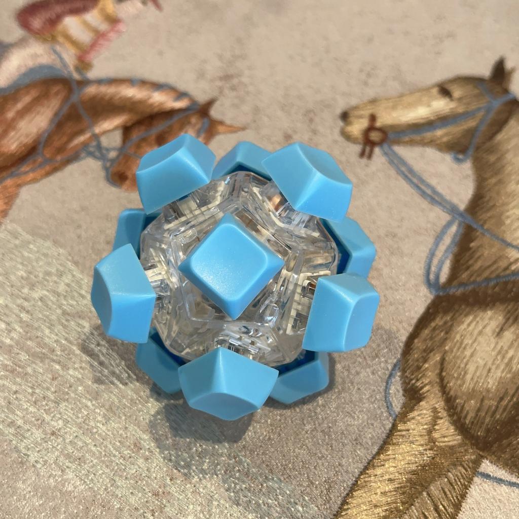 Botão de descompressão 12 teclas Luz piscante Bola cubo mágico Botão de descompressão Bola teclado Botão de pressionar com a ponta do dedo Brinquedo de eixo de teste