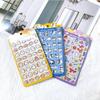 Imported original NEKONI cartoon animal panda cat 3D relief sticker scrapbook Diy Journal cute stationery sticker