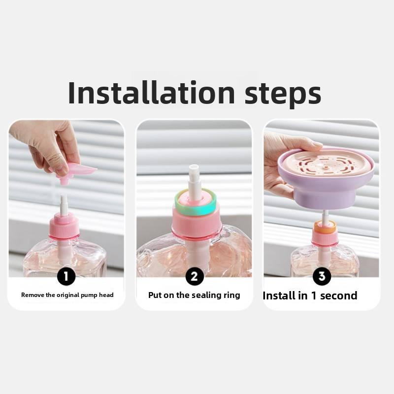 Kitchen Dish Soap Pump Dispenser With Foam Maker For Home Cleaning And Gift Use