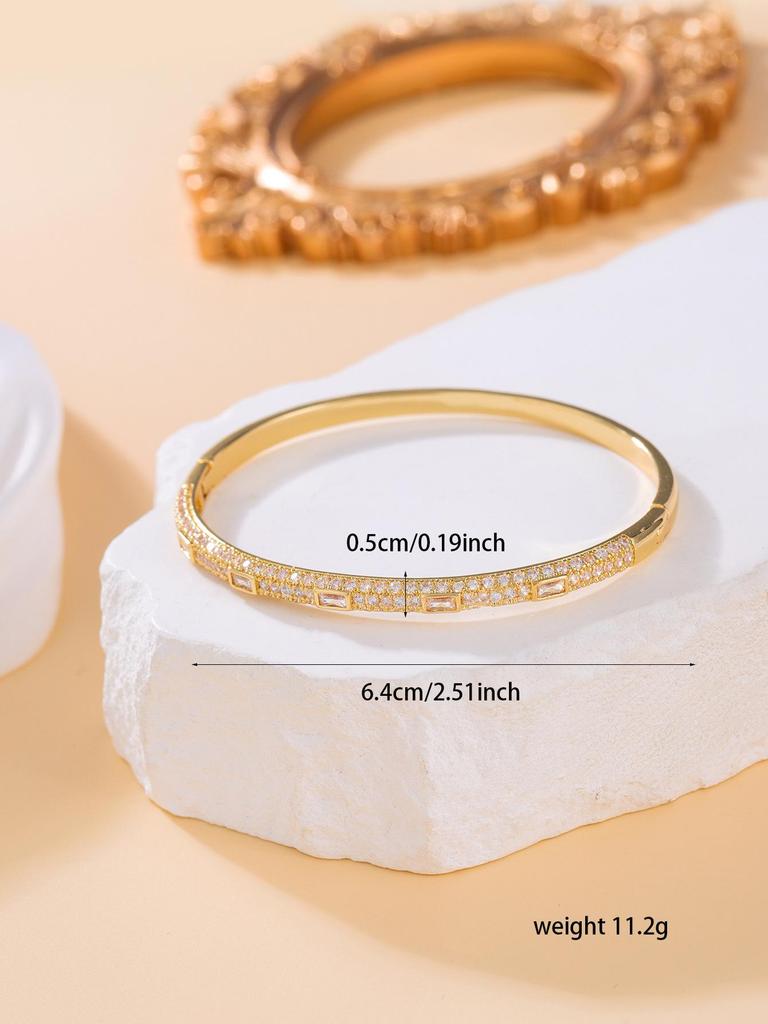 Double Head & Tail Diamond Snake Bone Bangle: Stylish Open Design, Fashion Trend