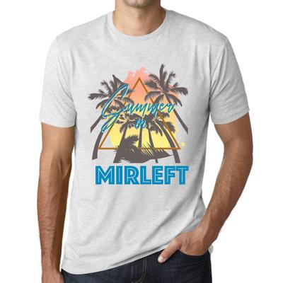 Maglietta Vintage da Uomo T-shirt Grafica Estiva Triangolo Mirleft Vintage Bianca