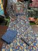 Indian Women Designer Kurta Pant Dupatta Set Party Wear Top Tunic Kurti Salwar Suit Dress