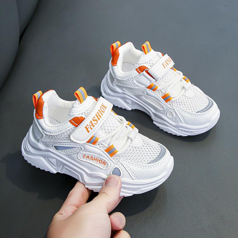Boys Summer Net Shoes 2025 New Children's Mesh Breathable Dad Shoes Ultra-light Soft Sole Girls Sports Shoes