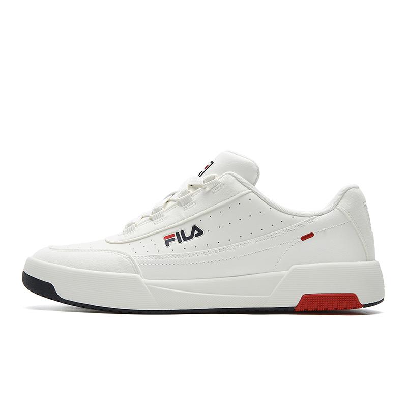 FILA TARGA 2 Cushioning Abrasion Resistant Breathable Coverage Lightweight Low top Tennis Shoes Men s Snow A12M611005FSW 42.5
