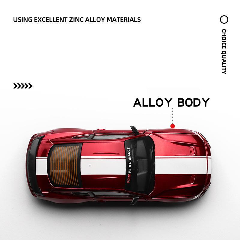 1/42 Ford Mustang GT 2018 Assembly Modification Series Alloy Diecast Car Model Trendy Home Decoration Miniatures Birthday