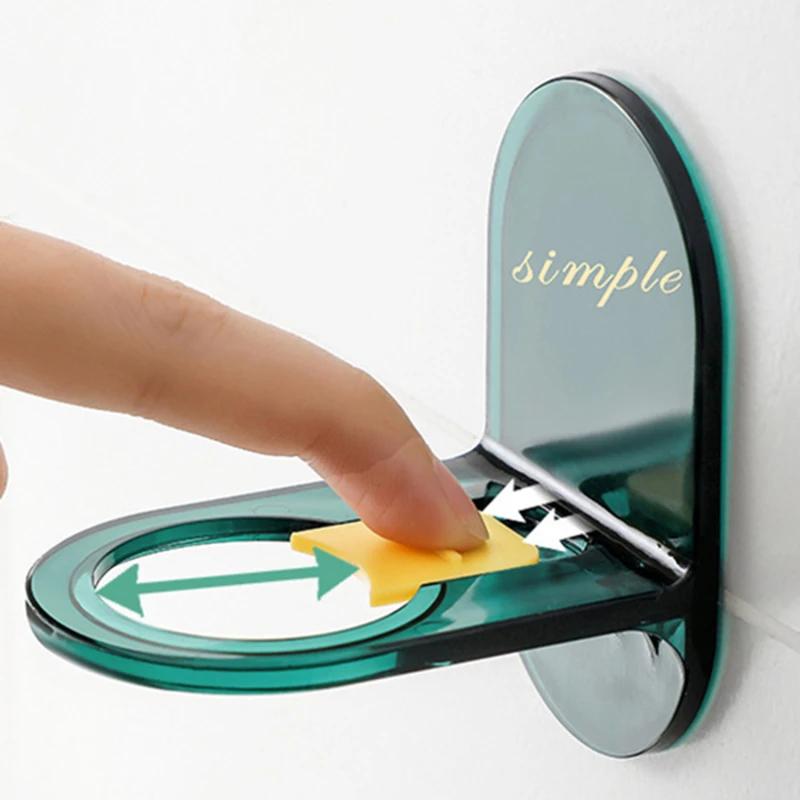 Bez wiercenia Stojak do przechowywania żelu pod prysznic Kuchnia Haczyk samoprzylepny na płyn do mycia naczyń Odkażacz do rąk Łazienka Klips odpływowy Montowany na ścianie