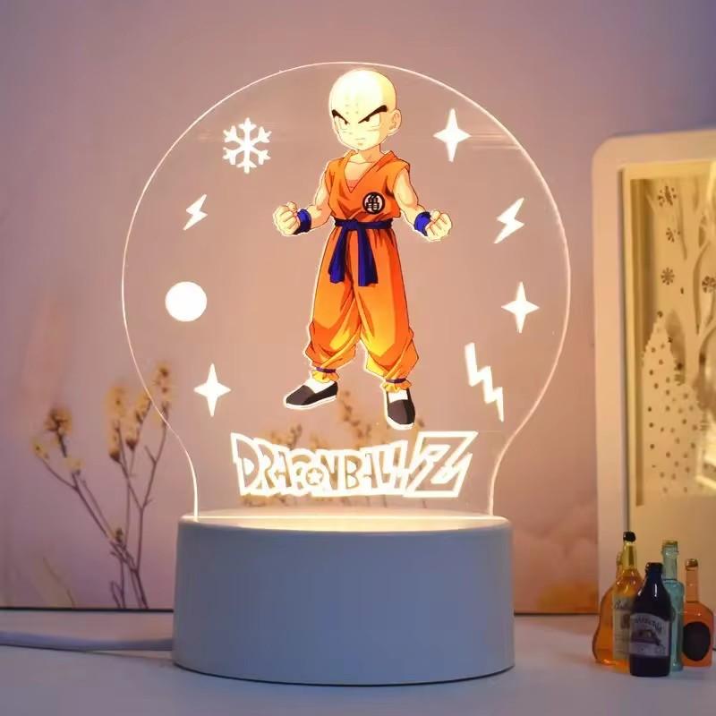 Dragon Ball Night Light Series Animation Figures 3d Ornaments Goku Cartoon Stand Table Lamp Desktop Decoration Xmas Gifts