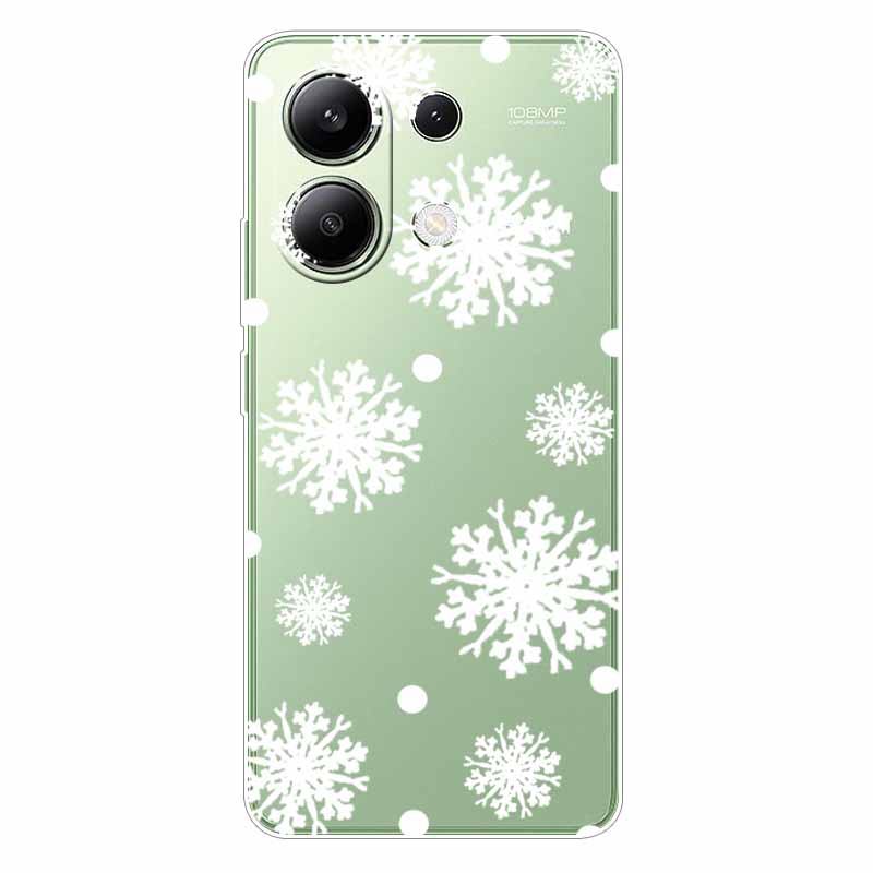 For Xiaomi Redmi Note 13 4G Case TPU Clear Soft Cute Girl Paint Cover For Redmi Note 13 4G Case Note13 Transparent Silicone