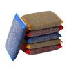Reusable 6pcs Stainless Steel Sponge Wiping Sponge Kitchen Wiping Pot Artifact Cleaning Cloth Steel Ball Scouring Pad