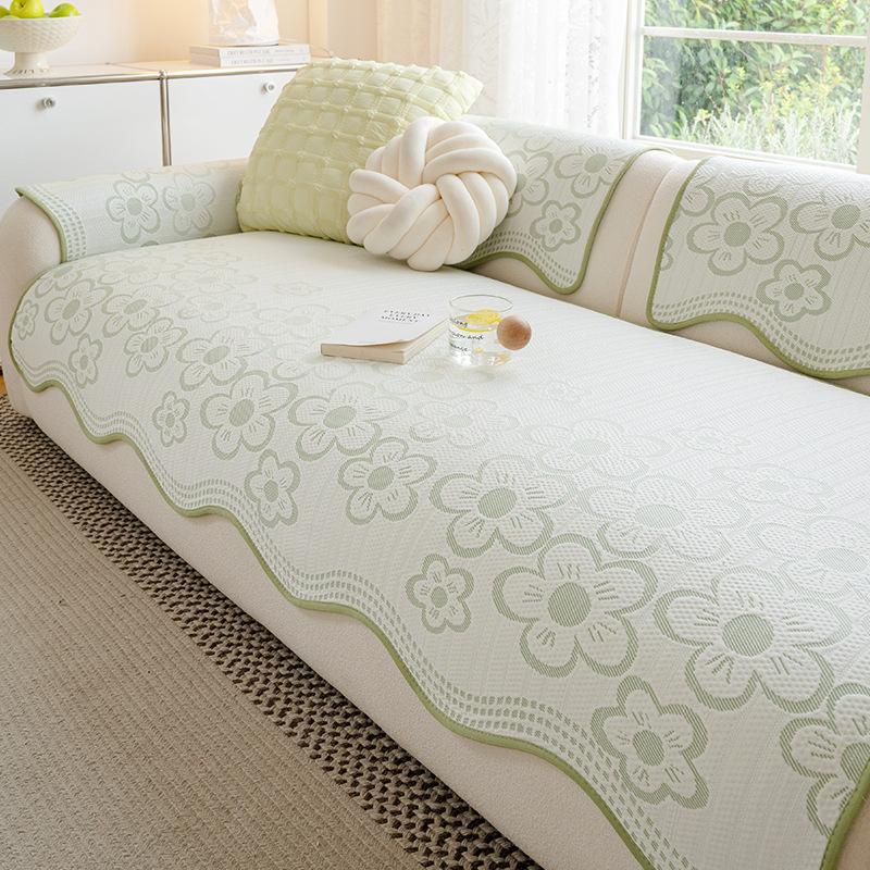 

Однотонная специальной формы подушка для дивана летняя прохлада 2025 новинка прямой ряд универсальная всесезонная нескользящая подушка для сиденья дивана из ледяного шелка 45 * 45cm pillow cover